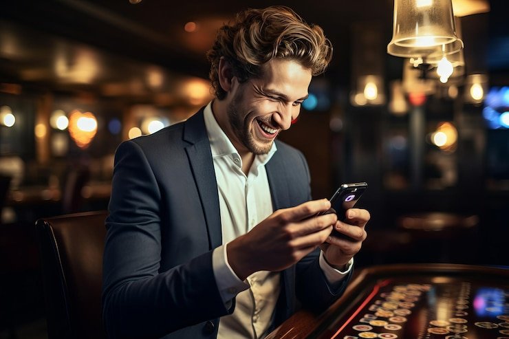 Konfirmasi transaksi LinkAja di aplikasi mobile menunjukkan rincian pembayaran dan opsi keamanan